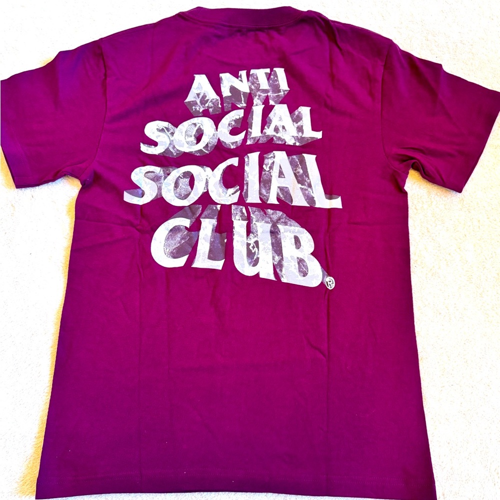 Anti Social Social Club Phanertic Tshirt - Burgundy